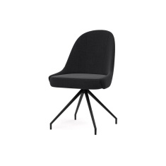 Akante Miami Swivel Dining Chair - Charcoal