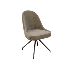 Akante Miami Swivel Dining Chair - Beige