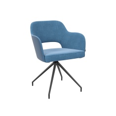 Akante Chicago Swivel Dining Chair - Blue