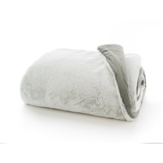 Deyongs Oregon Frosted Faux Fur Throw - Silver