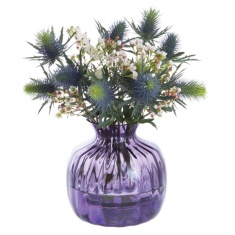 Dartington Cushion Vase Amethyst Small