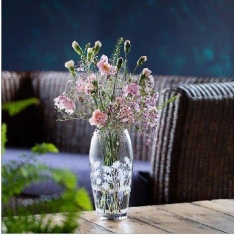 Dartington Bloom Barrel Vase Aquileqia