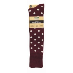 Town & Country Chunky Wellington Socks 4-7 - Aubergine Town & Country Chunky Wellington Socks 4-7 - Aubergine