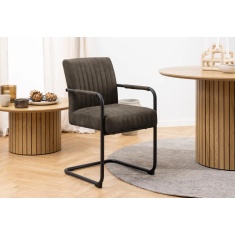 Adele Dining Chair With Armrest - Anthracite