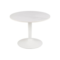 Malta Ceramic Round Coffee Table - White