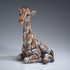 Edge Giraffe Calf Sculpture
