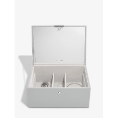 Stackers Two Tone Jewellery Box - Pebble Grey