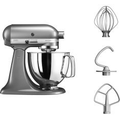 KitchenAid KSM125BCU Artisan Stand Mixer 4.8L - Contour Silver