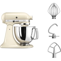 KitchenAid 5KSM125BAC Artisan Stand Mixer 4.8L - Almond Cream