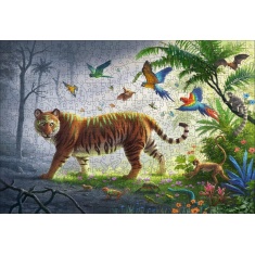 Ravensburger Jungle Tiger Wooden Jigsaw Puzzle - 500 Pieces