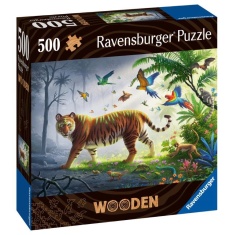 Ravensburger Jungle Tiger Wooden Jigsaw Puzzle - 500 Pieces
