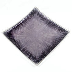 Tilnar Art Brushed Black Square Platter Tilnar Art Brushed Black Square Platter