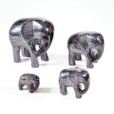 Tilnar Art Brushed Black Elephant - XL