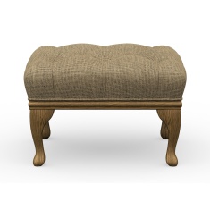 Wood Bros Watton Button Top Footstool