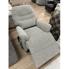 Sherborne Kendal Standard Dual Motor Rise & Recline Chair in Tuscany Pebble Fabric
