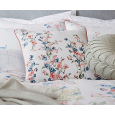 Laura Ashley Charlotte Coral Pink Feather Cushion