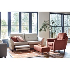 G Plan Hatton Formal Back 3 Seater Sofa With Double Power Footrest