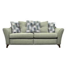 G Plan Hatton Pillow Back 3 Seater Sofa With Double Power Footrest