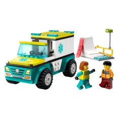 LEGO City 60403 Emergency Ambulance & Snowboarder