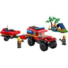 LEGO City 60412 4X4 Fire Truck With Rescue Boat