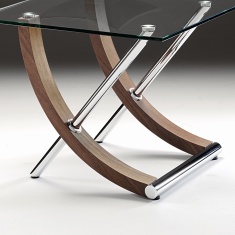 Tusk Square Glass Lamp Table