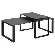 Katrine Ceramic Coffee Table - Black