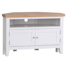 Easton Corner TV Unit - White