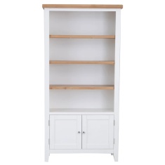 Easton Large Wide Bookcase - White