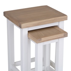 Easton Nest of 2 Tables - White