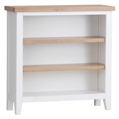 Easton Small Wide Bookcase - White