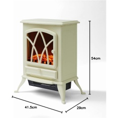 Warmlite WL46018C Stirling 2kW Electric Stove Fire - Cream