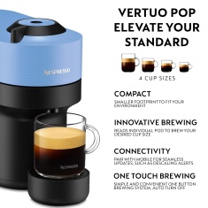 Nespresso 11731 Vertuo Pop Coffee Pod Machine 600ml - Pacific Blue