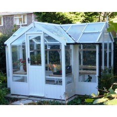 Swallow Cygnet T-Shaped 6ft 8 Wide Wooden Greenhouse