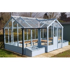 Swallow Mallard T-Shaped 8ft 9' Wide Wooden Greenhouse Swallow Mallard T-Shaped 8ft 9' Wide Wooden Greenhouse