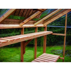 High Level Shelf for the Swallow Rook Potting Shed - Oiled Wood Finish High Level Shelf for the Swallow Rook Potting Shed - Oiled Wood Finish