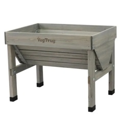 VegTrug Small Classic Raised Planter - Grey Wash Wood VegTrug Small Classic Raised Planter - Grey Wash Wood