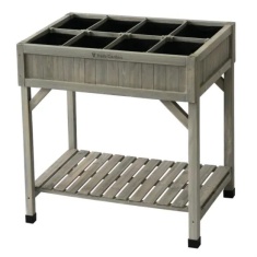 VegTrug Herb Garden Raised Planter - Grey Wash Wood VegTrug Herb Garden Raised Planter - Grey Wash Wood