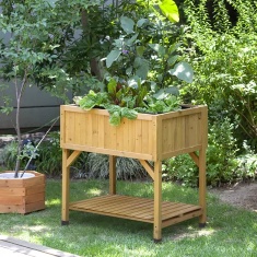 VegTrug FSC 100% Raised Bed Planter - Natural Wood