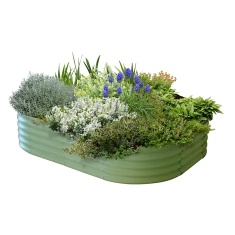 VegTrug Vegtub Modular Metal Raised Bed Kit - Sage Green VegTrug Vegtub Modular Metal Raised Bed Kit - Sage Green