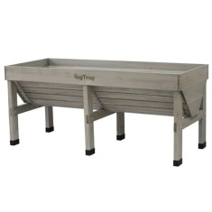 VegTrug Medium Wall Hugger Raised Planter - Grey Wash Wood VegTrug Medium Wall Hugger Raised Planter - Grey Wash Wood