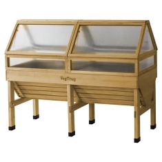 VegTrug Medium Cold Frame - Natural Wood