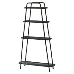 VegTrug 4 Tier Metal Modern Plant Stand - Black VegTrug 4 Tier Metal Modern Plant Stand - Black