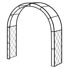 VegTrug Metal Climbing Garden Arch - Black VegTrug Metal Climbing Garden Arch - Black