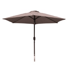 LG Outdoor Soleil 2.7m Crank & Tilt Parasol - Taupe