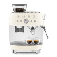 Smeg EGF03CRUK 50S Style Retro EGF03 Bean-To-Cup Espresso Coffee Machine - Cream