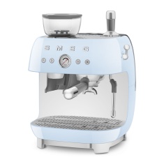 Smeg EGF03PBUK 50S Style Retro Bean-To-Cup Espresso Coffee Machine - Pastel Blue