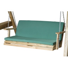 Zest Garden 2 Seater Seat Pad with Back - Green Zest Garden 2 Seater Seat Pad with Back - Green