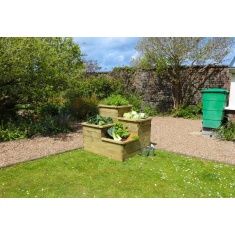 Zest Garden 4 Tier Wooden Raised Bed