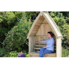 Zest Garden Cheltenham Wooden Arbour & Storage Box
