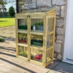 Zest Garden Compact Wooden Botanical Greenhouse